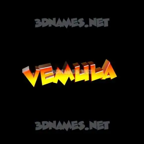 vemula in Black Background style - 3D name wallpaper
