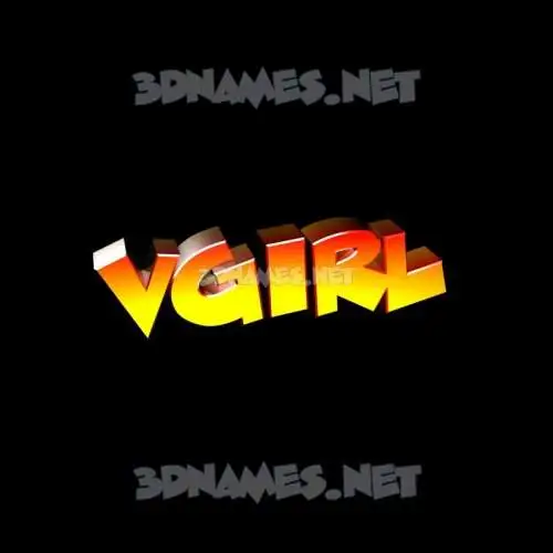 vgirl in Black Background style - 3D name wallpaper vgirl in Black Background style - 3D name wallpaper