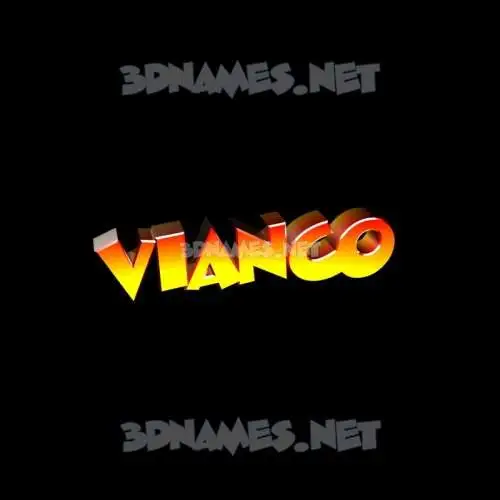 vianco in Black Background style - 3D name wallpaper