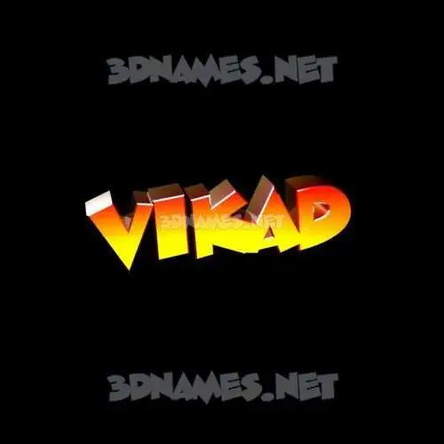 vikad in Black Background style - 3D name wallpaper vikad in Black Background style - 3D name wallpaper