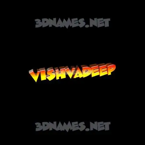vishvadeep in Black Background style - 3D name wallpaper