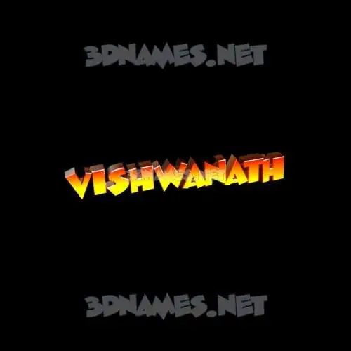 vishwanath in Black Background style - 3D name wallpaper