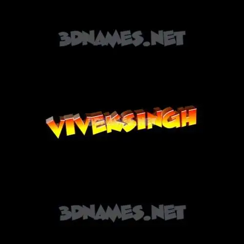 viveksingh in Black Background style - 3D name wallpaper