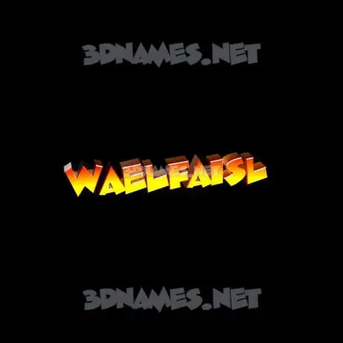 waelfaisl in Black Background style - 3D name wallpaper waelfaisl in Black Background style - 3D name wallpaper