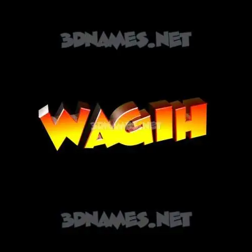 wagih in Black Background style - 3D name wallpaper wagih in Black Background style - 3D name wallpaper