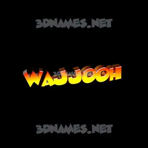 wajjooh in Black Background style - 3D name wallpaper wajjooh in Black Background style - 3D name wallpaper