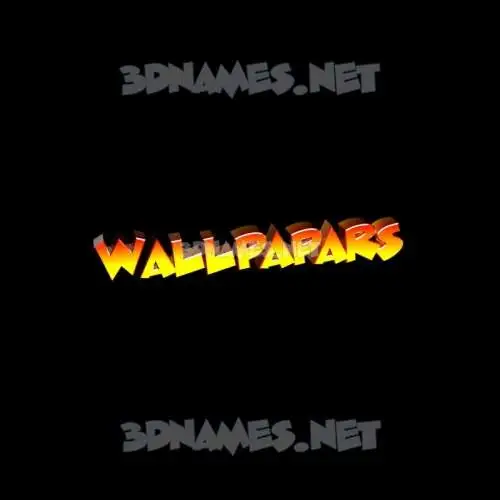 wallpapars in Black Background style - 3D name wallpaper