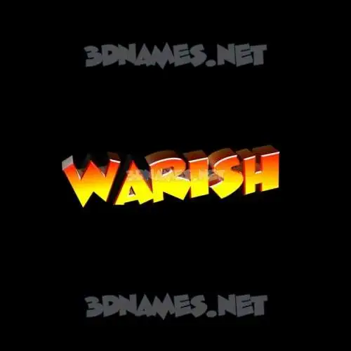 warish in Black Background style - 3D name wallpaper warish in Black Background style - 3D name wallpaper