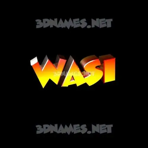 wasi in Black Background style - 3D name wallpaper wasi in Black Background style - 3D name wallpaper