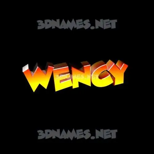 wency in Black Background style - 3D name wallpaper wency in Black Background style - 3D name wallpaper