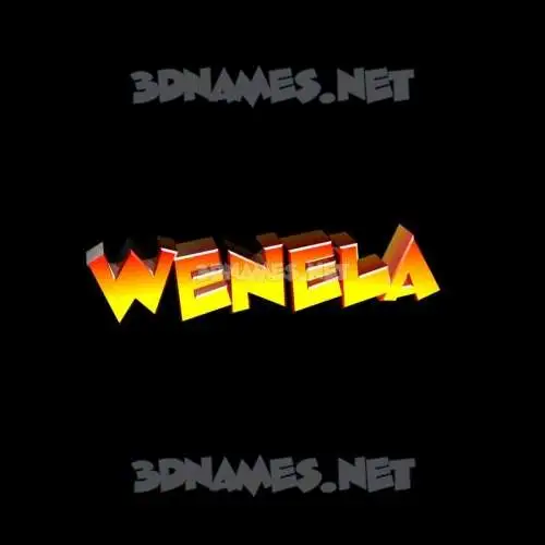 wenela in Black Background style - 3D name wallpaper wenela in Black Background style - 3D name wallpaper