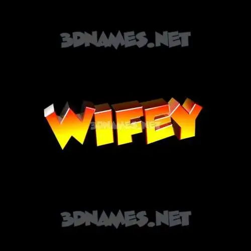wifey in Black Background style - 3D name wallpaper wifey in Black Background style - 3D name wallpaper