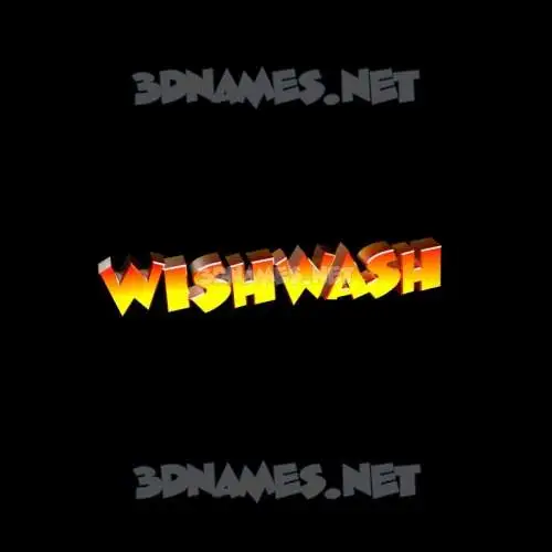wishwash in Black Background style - 3D name wallpaper wishwash in Black Background style - 3D name wallpaper