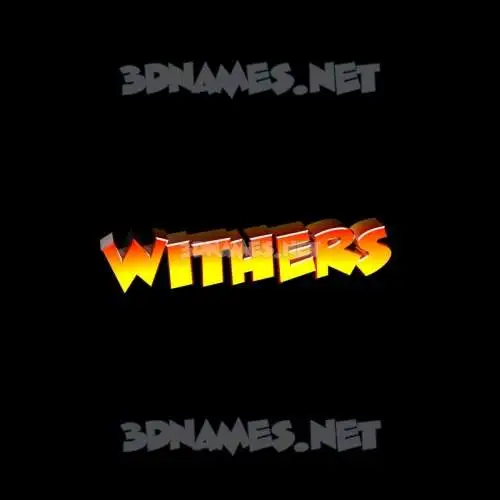 withers in Black Background style - 3D name wallpaper withers in Black Background style - 3D name wallpaper