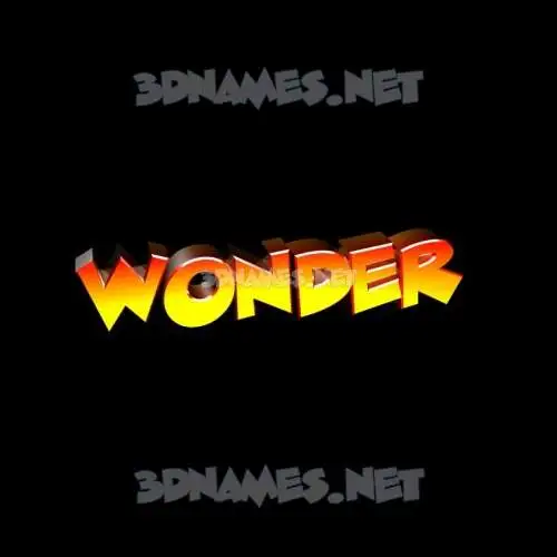 wonder in Black Background style - 3D name wallpaper wonder in Black Background style - 3D name wallpaper