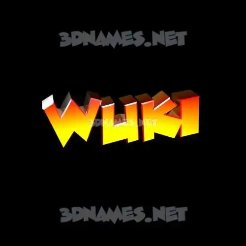 wuki in Black Background style - 3D name wallpaper wuki in Black Background style - 3D name wallpaper