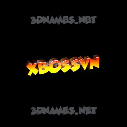 xbossvn in Black Background style - 3D name wallpaper xbossvn in Black Background style - 3D name wallpaper