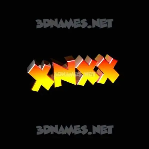 xnxx in Black Background style - 3D name wallpaper
