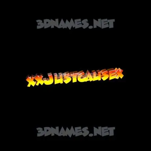 xxjustcausex in Black Background style - 3D name wallpaper