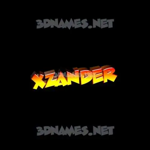 xzander in Black Background style - 3D name wallpaper xzander in Black Background style - 3D name wallpaper