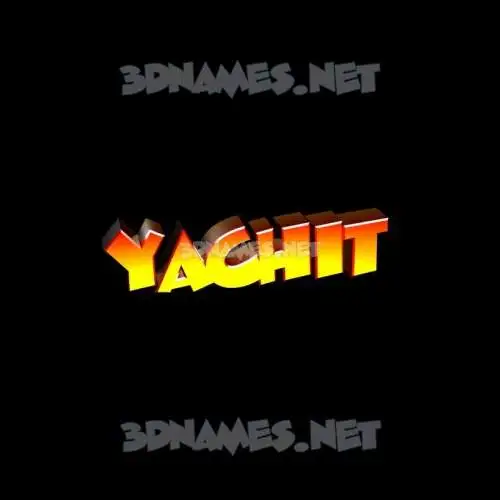 yachit in Black Background style - 3D name wallpaper