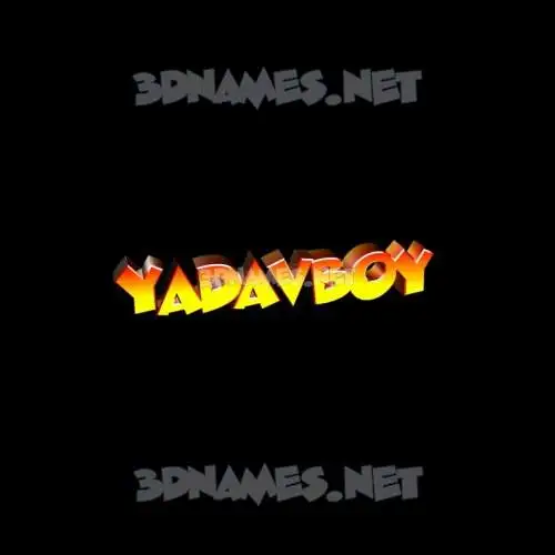 yadavboy in Black Background style - 3D name wallpaper