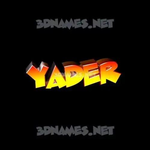 yader in Black Background style - 3D name wallpaper yader in Black Background style - 3D name wallpaper