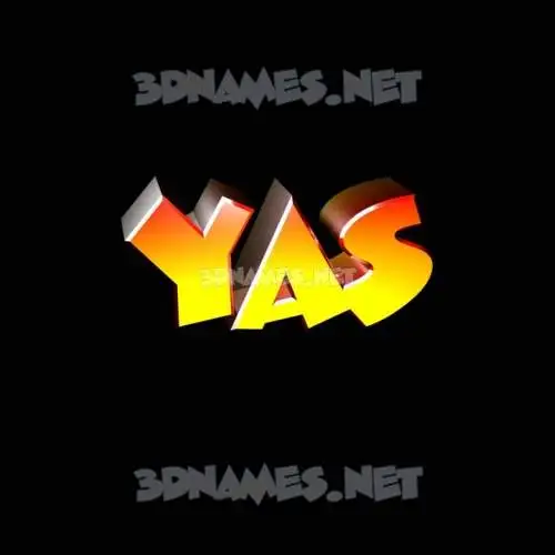 yas in Black Background style - 3D name wallpaper yas in Black Background style - 3D name wallpaper