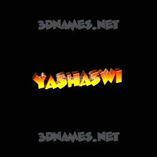 yashaswi in Black Background style - 3D name wallpaper