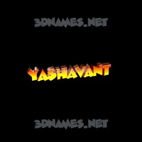 yashavant in Black Background style - 3D name wallpaper
