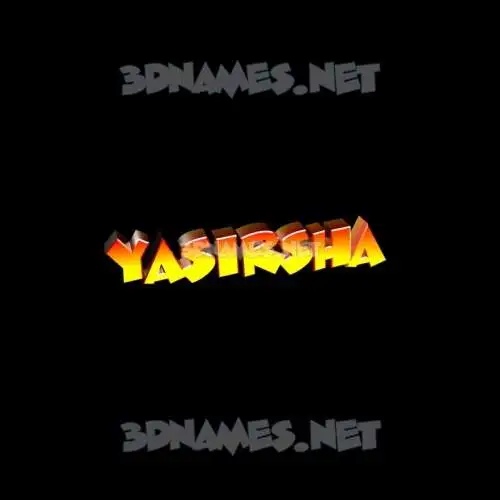 yasirsha in Black Background style - 3D name wallpaper yasirsha in Black Background style - 3D name wallpaper
