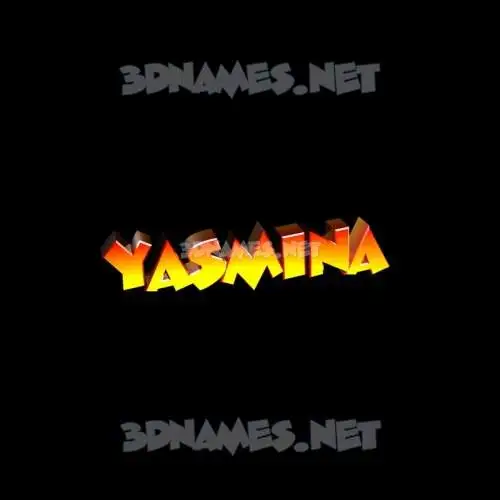 yasmina in Black Background style - 3D name wallpaper yasmina in Black Background style - 3D name wallpaper