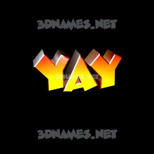 yay in Black Background style - 3D name wallpaper yay in Black Background style - 3D name wallpaper