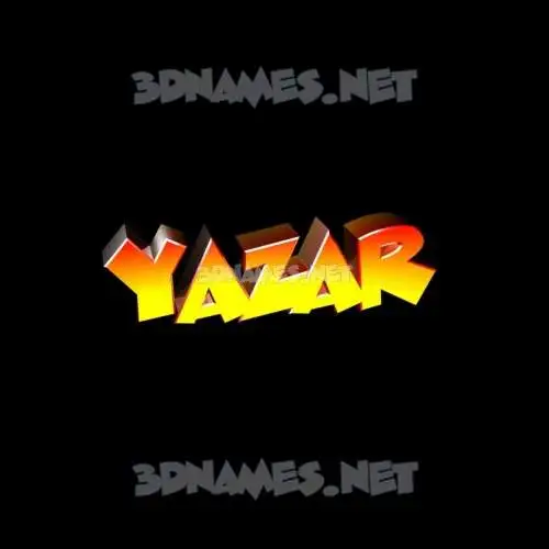 yazar in Black Background style - 3D name wallpaper yazar in Black Background style - 3D name wallpaper