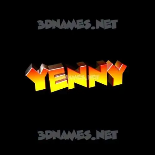 yenny in Black Background style - 3D name wallpaper yenny in Black Background style - 3D name wallpaper