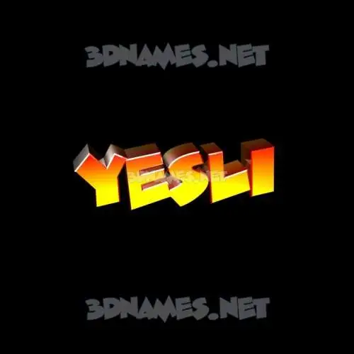 yesli in Black Background style - 3D name wallpaper yesli in Black Background style - 3D name wallpaper