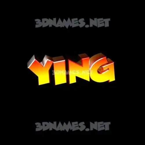 ying in Black Background style - 3D name wallpaper ying in Black Background style - 3D name wallpaper