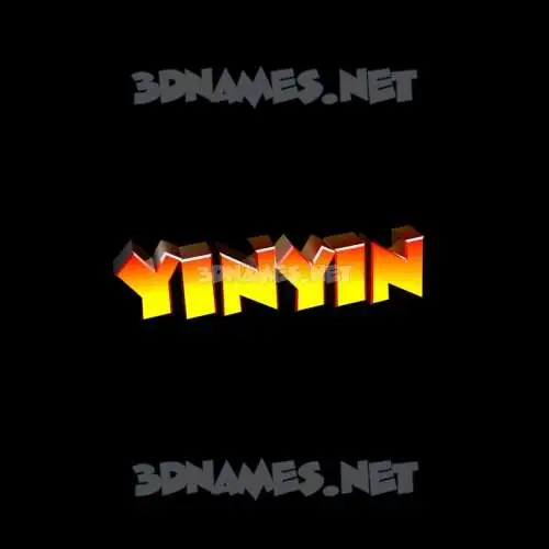 yinyin in Black Background style - 3D name wallpaper yinyin in Black Background style - 3D name wallpaper
