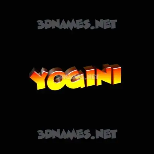 yogini in Black Background style - 3D name wallpaper yogini in Black Background style - 3D name wallpaper
