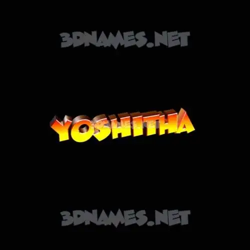 yoshitha in Black Background style - 3D name wallpaper