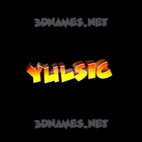 yulsic in Black Background style - 3D name wallpaper yulsic in Black Background style - 3D name wallpaper