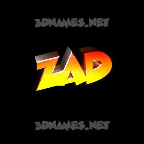 zad in Black Background style - 3D name wallpaper zad in Black Background style - 3D name wallpaper