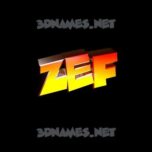 zef in Black Background style - 3D name wallpaper zef in Black Background style - 3D name wallpaper