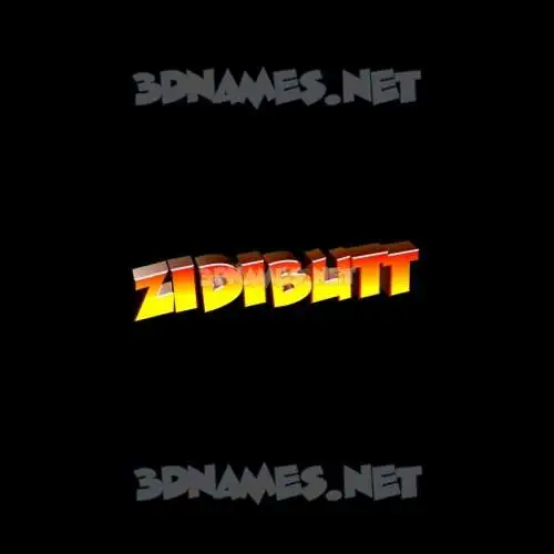zidibutt in Black Background style - 3D name wallpaper zidibutt in Black Background style - 3D name wallpaper