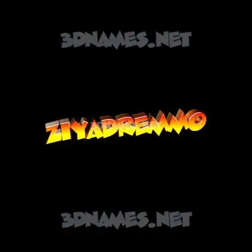 ziyadremmo in Black Background style - 3D name wallpaper ziyadremmo in Black Background style - 3D name wallpaper