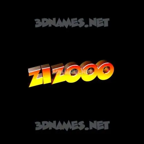 zizooo in Black Background style - 3D name wallpaper zizooo in Black Background style - 3D name wallpaper