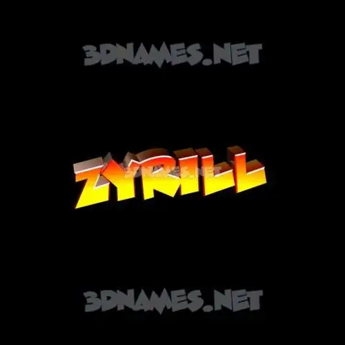 zyrill in Black Background style - 3D name wallpaper zyrill in Black Background style - 3D name wallpaper