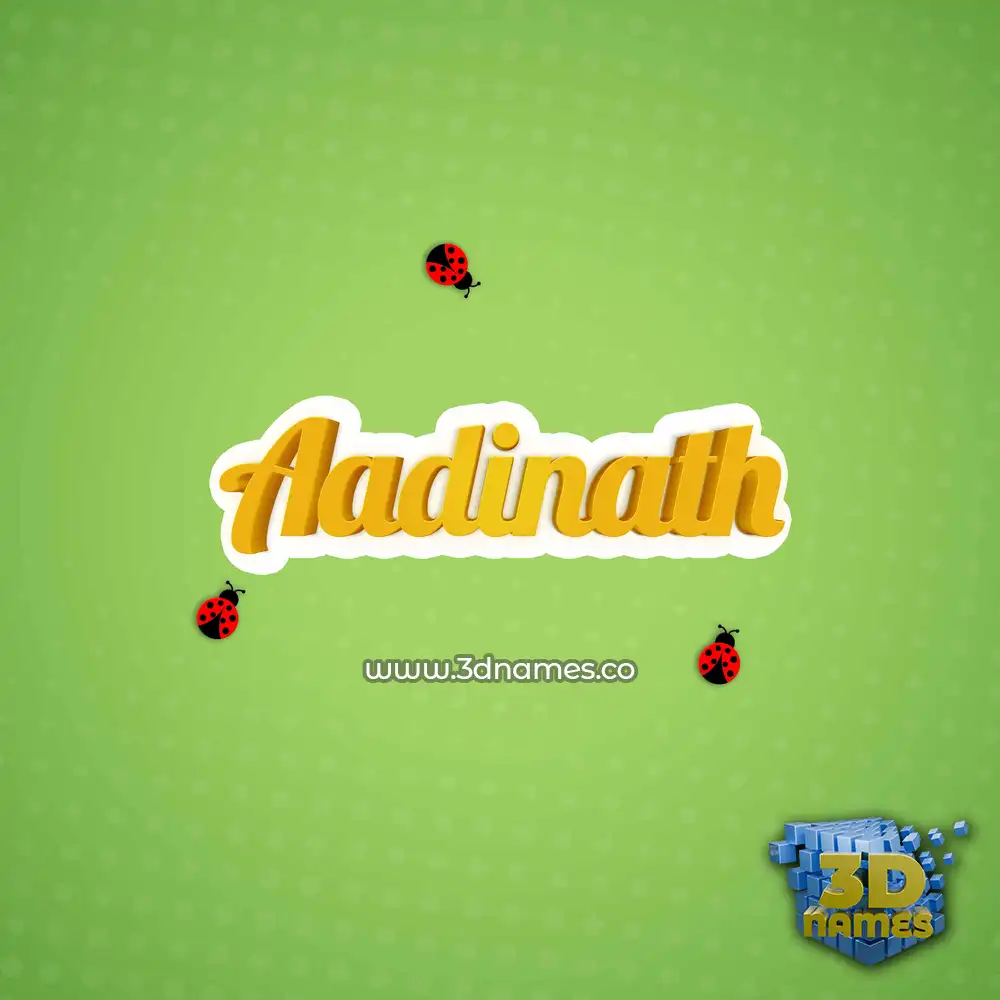 aadinath in Ladybugs style - 3D name wallpaper aadinath in Ladybugs style - 3D name wallpaper