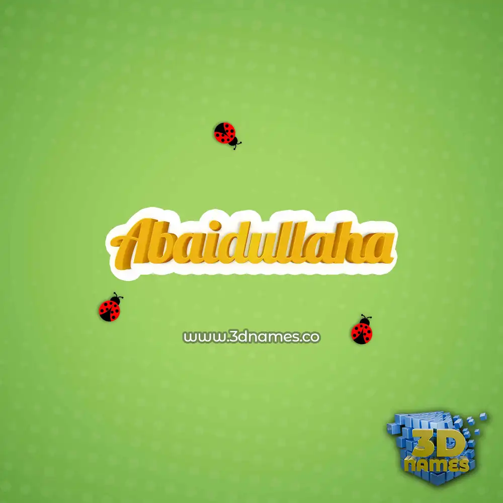 abaidullaha in Ladybugs style - 3D name wallpaper abaidullaha in Ladybugs style - 3D name wallpaper