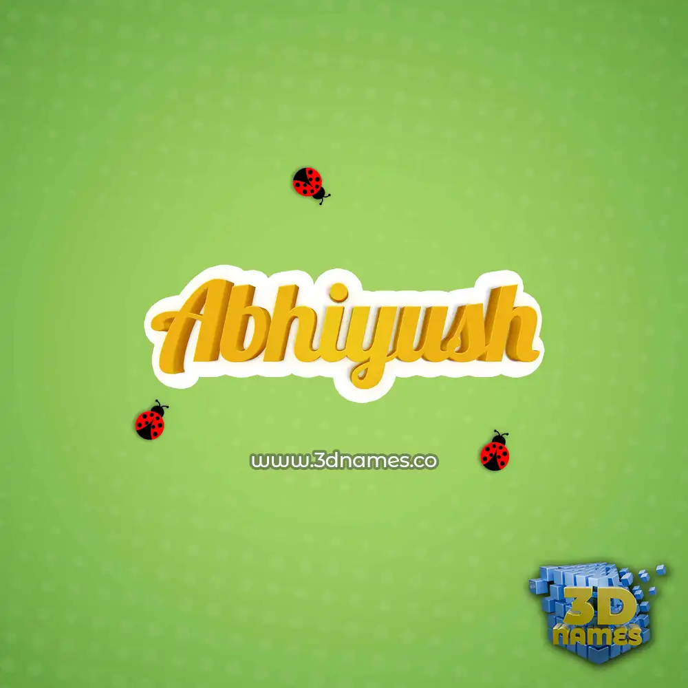 abhiyush in Ladybugs style - 3D name wallpaper abhiyush in Ladybugs style - 3D name wallpaper